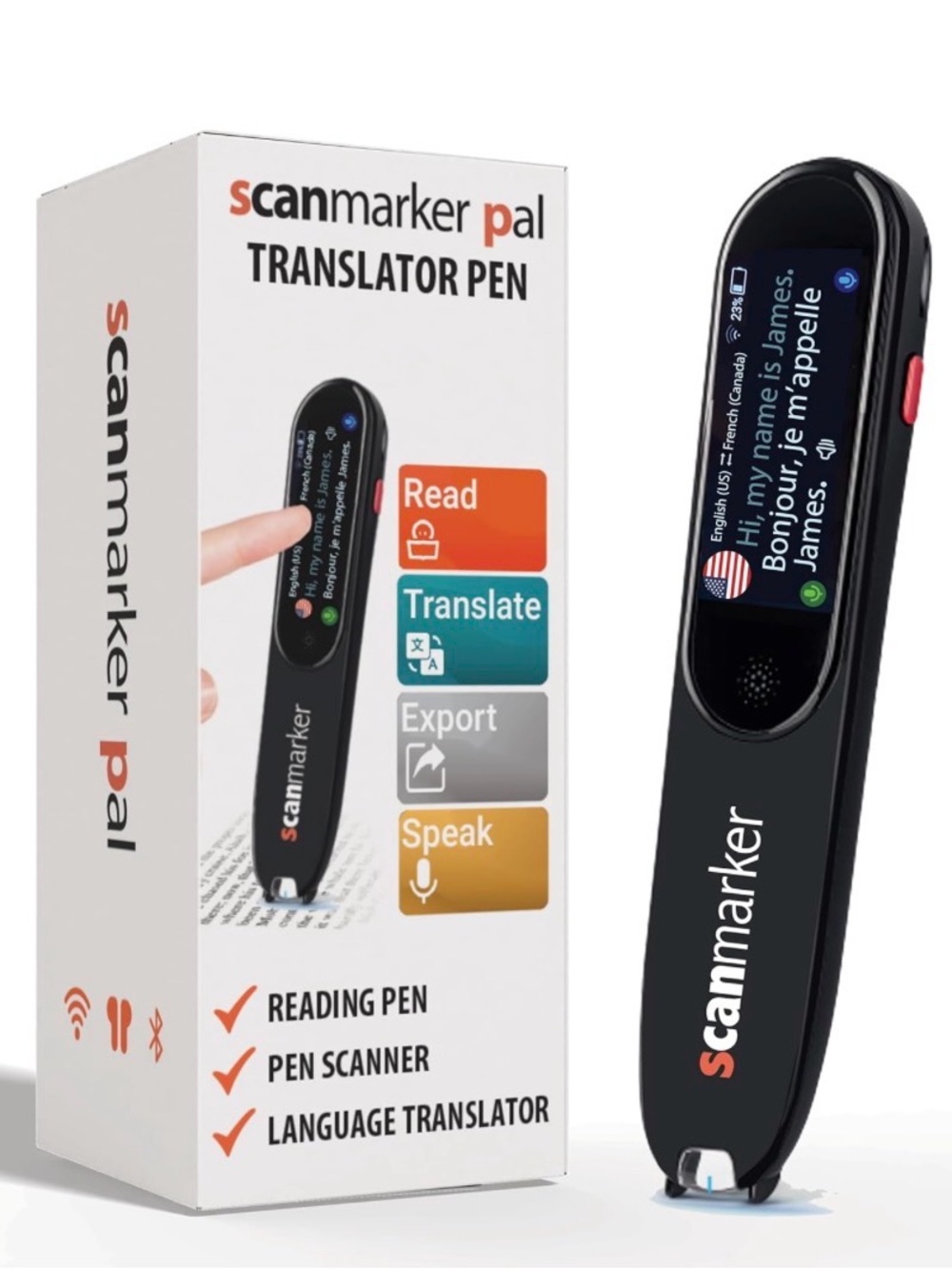 Scanmarker Pal translate 100 languages & reading pen for learning difficulties